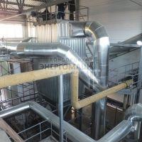 Строительство рукавного фильтра ФРУ-230-М за котлом сжигающим древесную щепу. ПАО "Кохавинская бумажная фабрика"