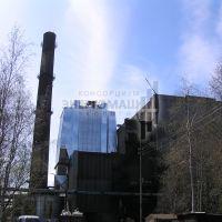 Строительство электрофильтра за котлом сжигающим кородревесные отходы на ОАО "Соломбальский ЦБК"